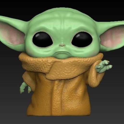 Download OBJ file Baby yoda bobblehead • 3D printer template ・ Cults